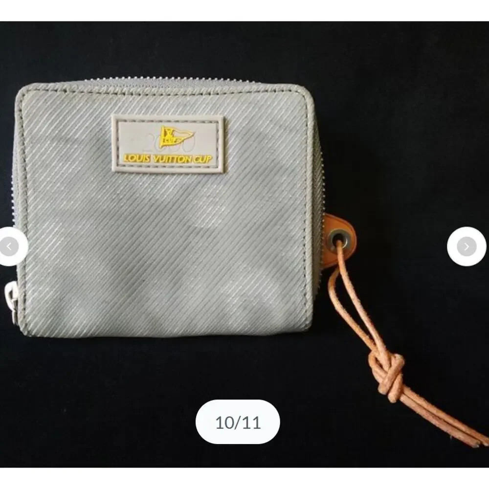 LOUIS VUITTON Cup 2000 Zippy Small Men's Wallet KHAKI Green Pouch Sailing Yacht